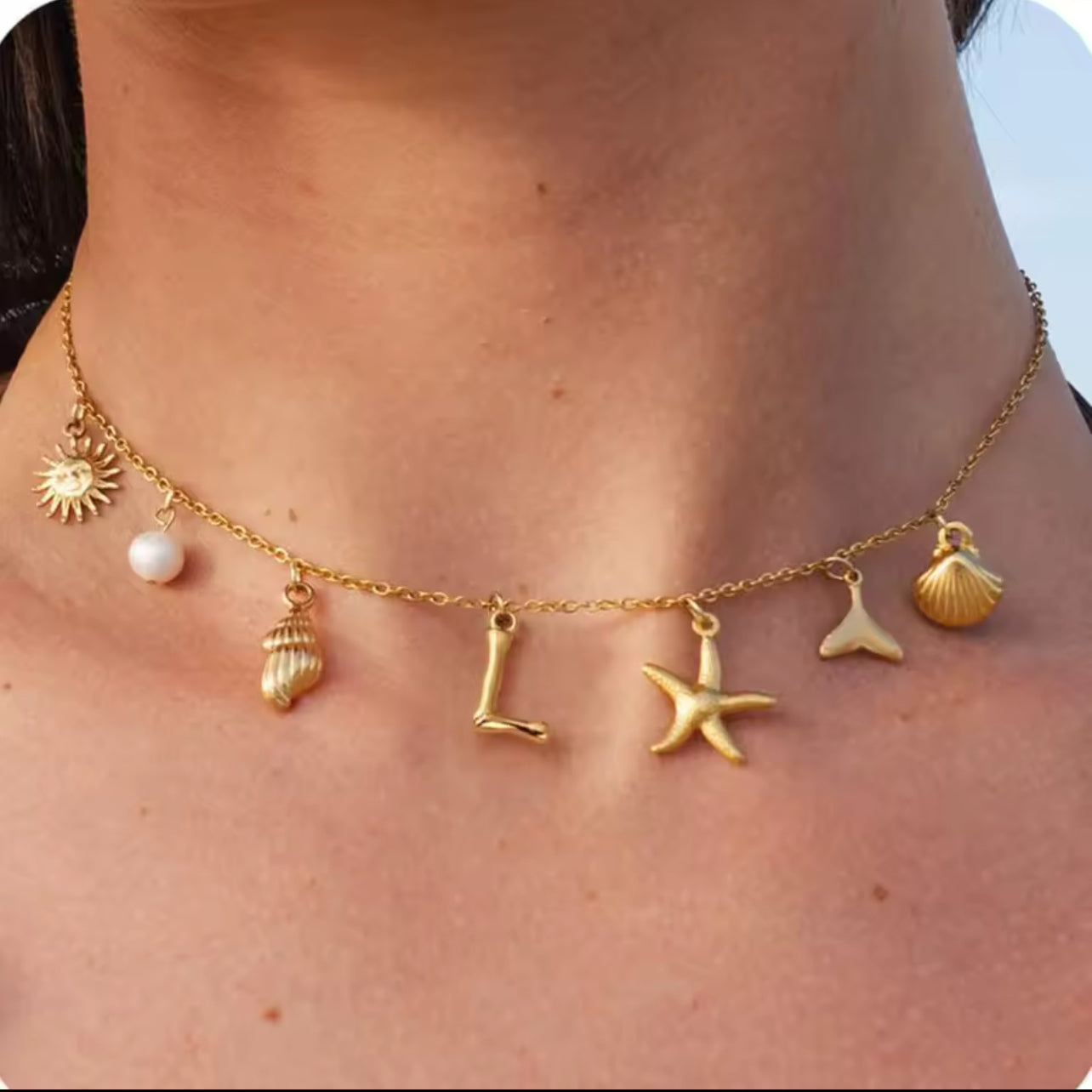 Collier été | Initiale