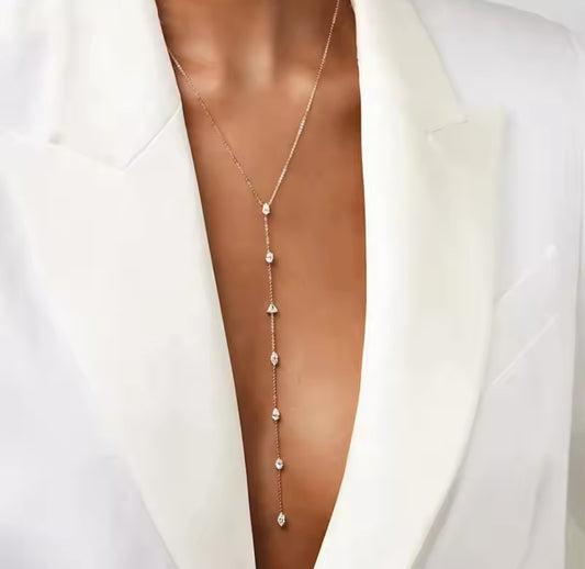 COLLIER LONG GOUTTE