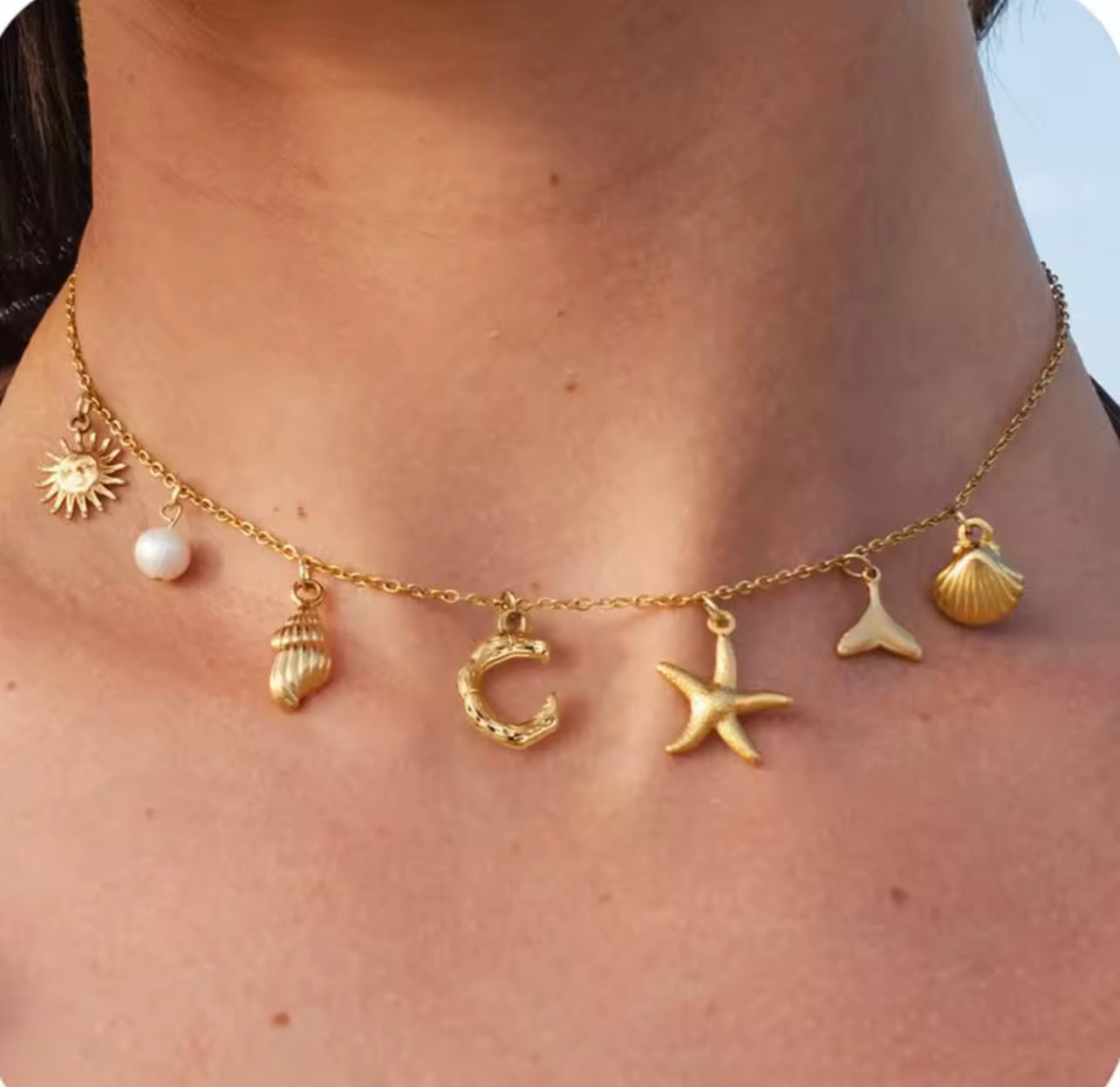 Collier été | Initiale